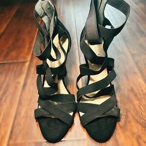 Jessica Simpson open toe heals